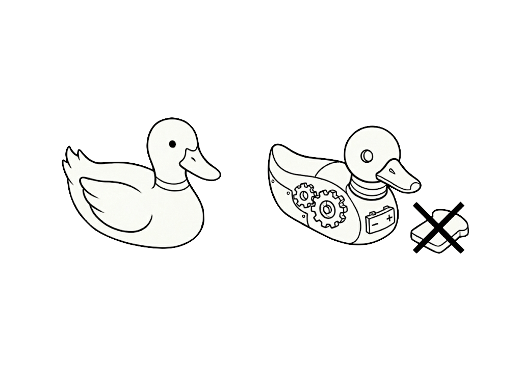 The Mechanical Duck Analogy
